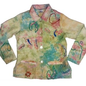 Parsley & Sage Multicolor Abstract Jacket